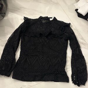 HL Affair Black Lace Blouse